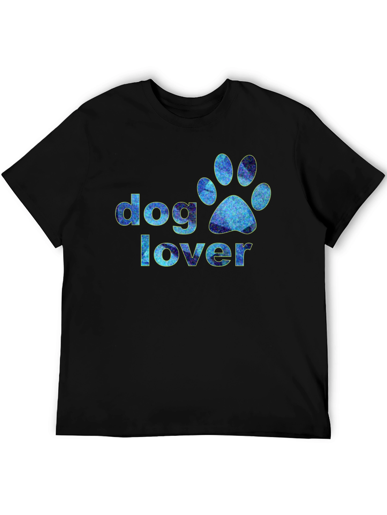Dog Lover Paw Print Graphic T-Shirt