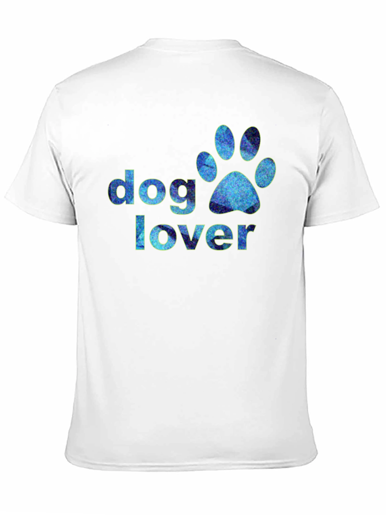 Dog Lover Paw Print Graphic T-Shirt