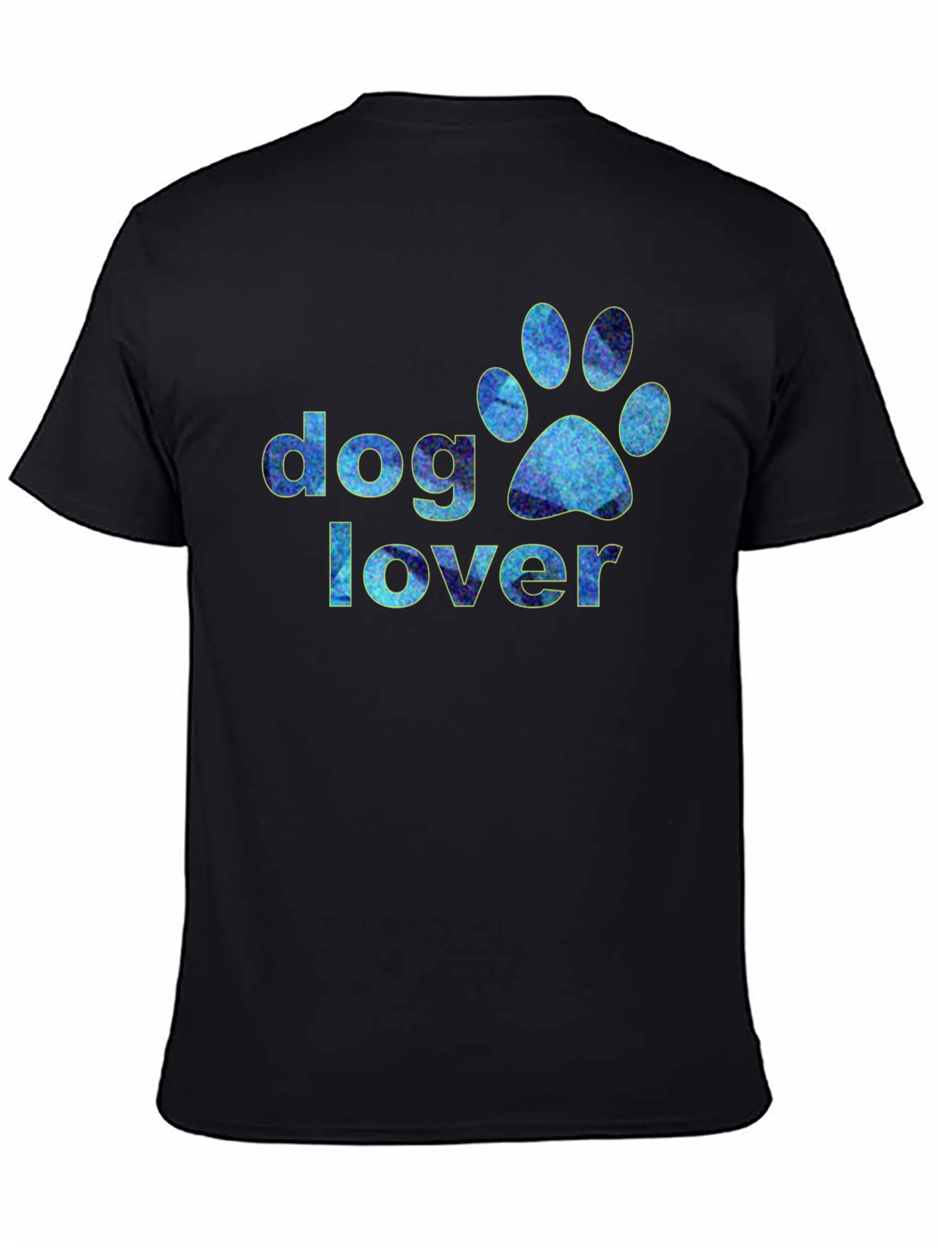 Dog Lover Paw Print Graphic T-Shirt