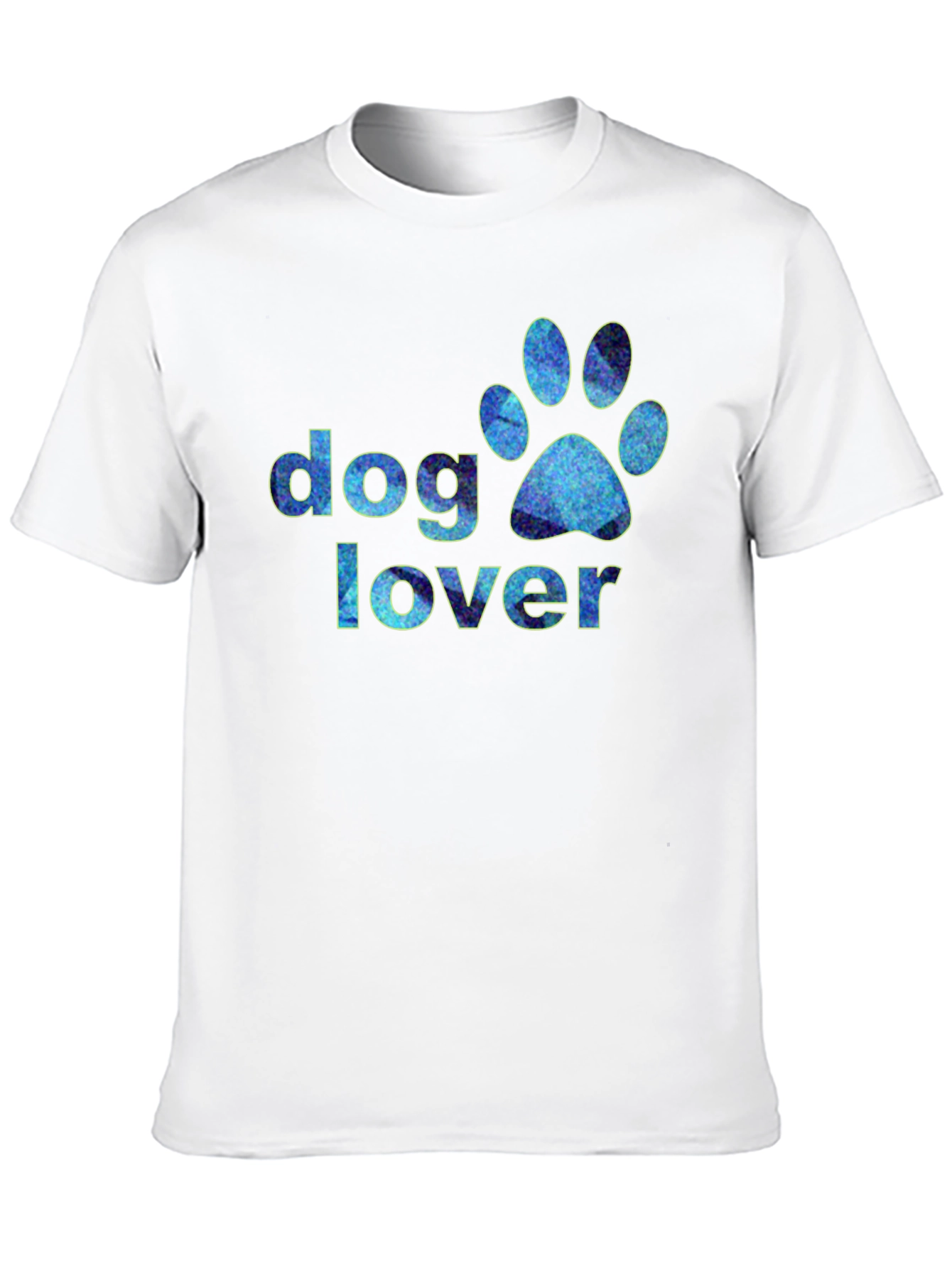 Dog Lover Paw Print Graphic T-Shirt