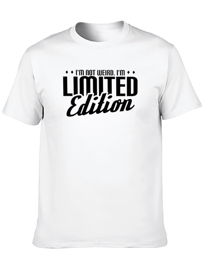 Im Not Weird Im Limited Edition Black Graphic T-Shirt