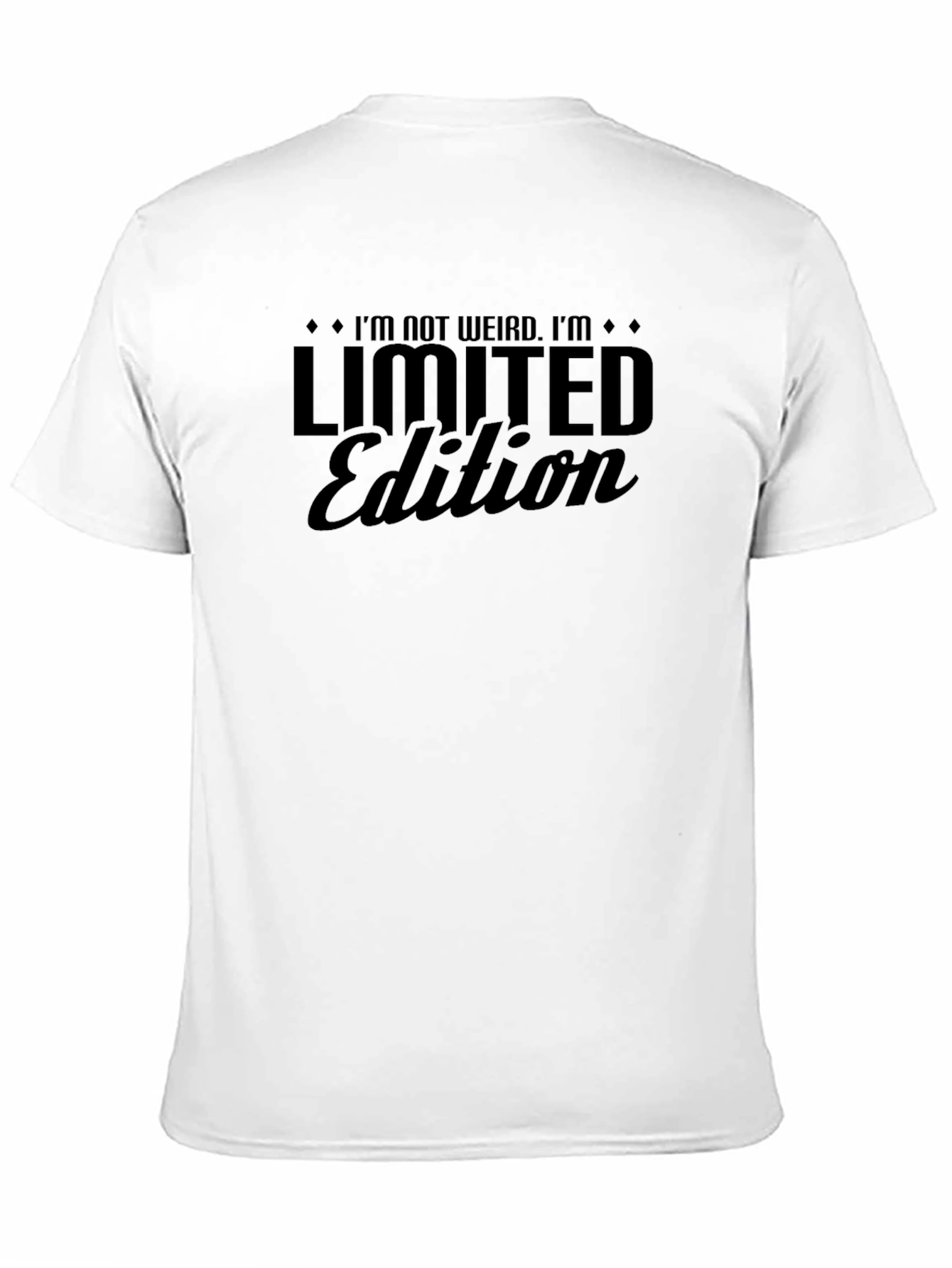 Im Not Weird Im Limited Edition Black Graphic T-Shirt