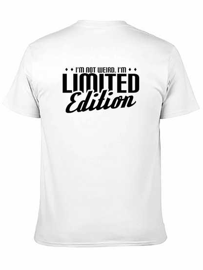 Im Not Weird Im Limited Edition Black Graphic T-Shirt