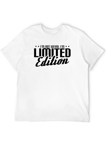 Im Not Weird Im Limited Edition Black Graphic T-Shirt