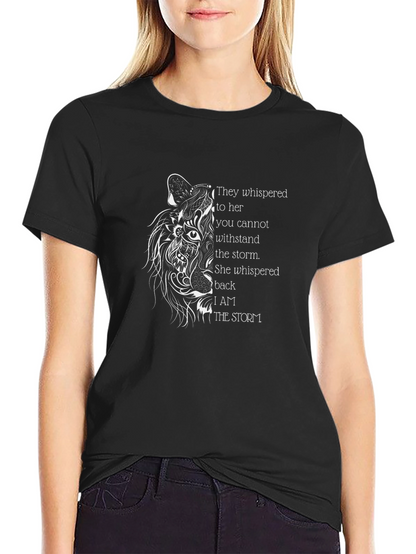Black Graphic Tee - Wolf & Storm Design