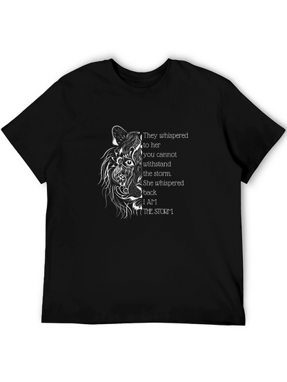Black Graphic Tee - Wolf & Storm Design