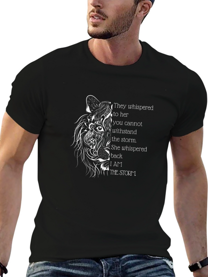 Black Graphic Tee - Wolf & Storm Design