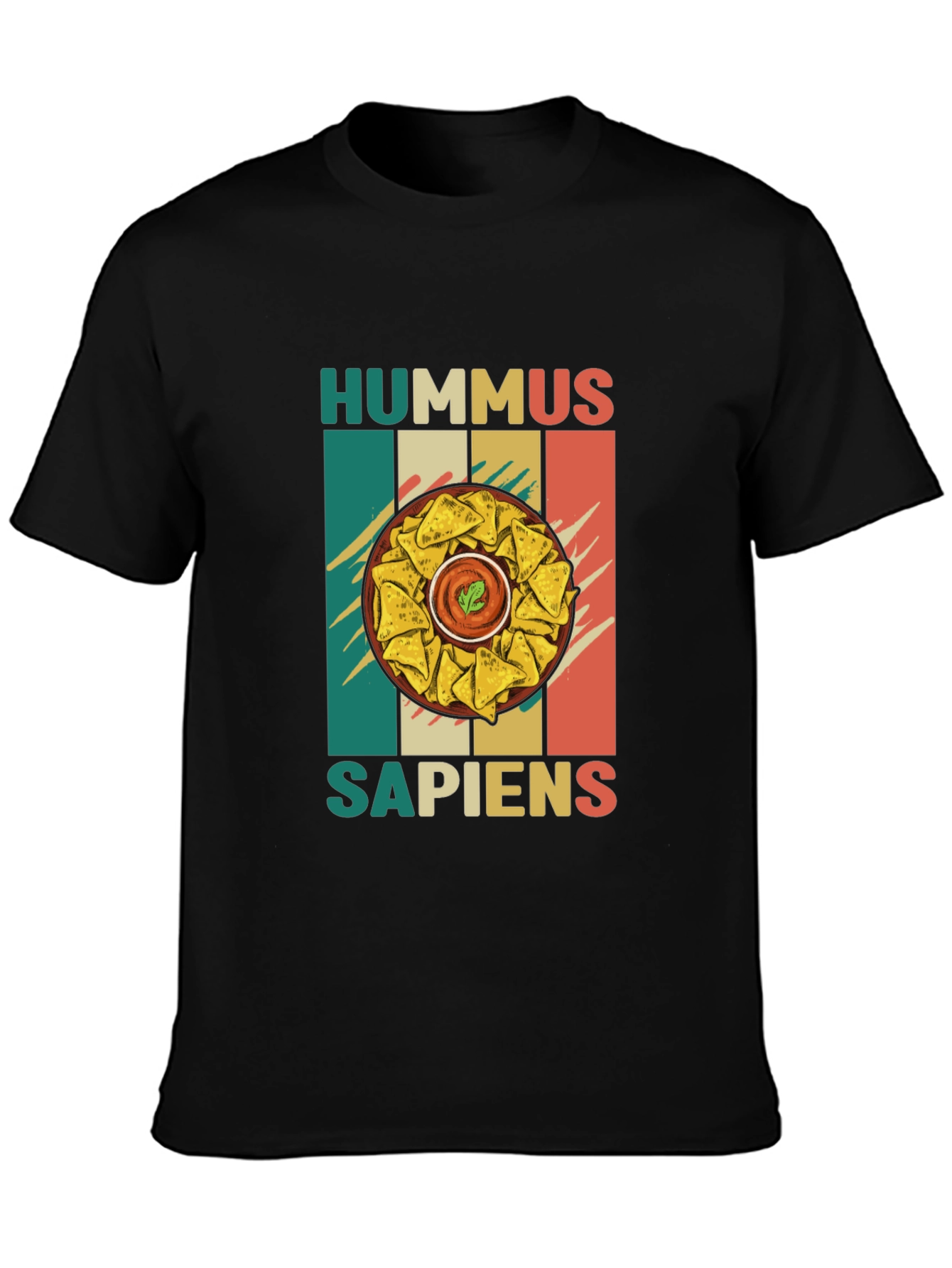 Hummus Sapiens Graphic Tee - Foodie Humor T-Shirt