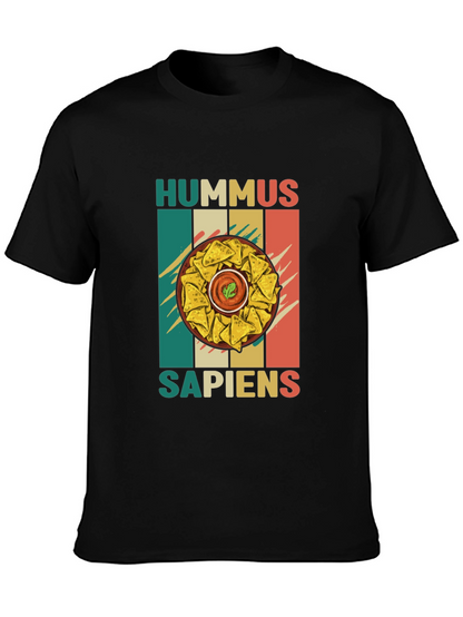 Hummus Sapiens Graphic Tee - Foodie Humor T-Shirt