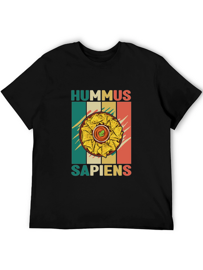 Hummus Sapiens Graphic Tee - Foodie Humor T-Shirt