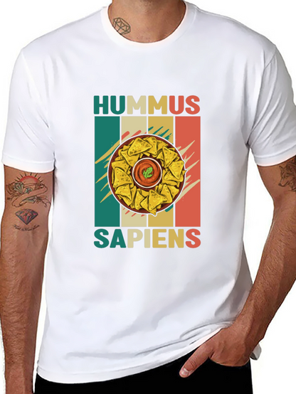 Hummus Sapiens Graphic Tee - Foodie Humor T-Shirt