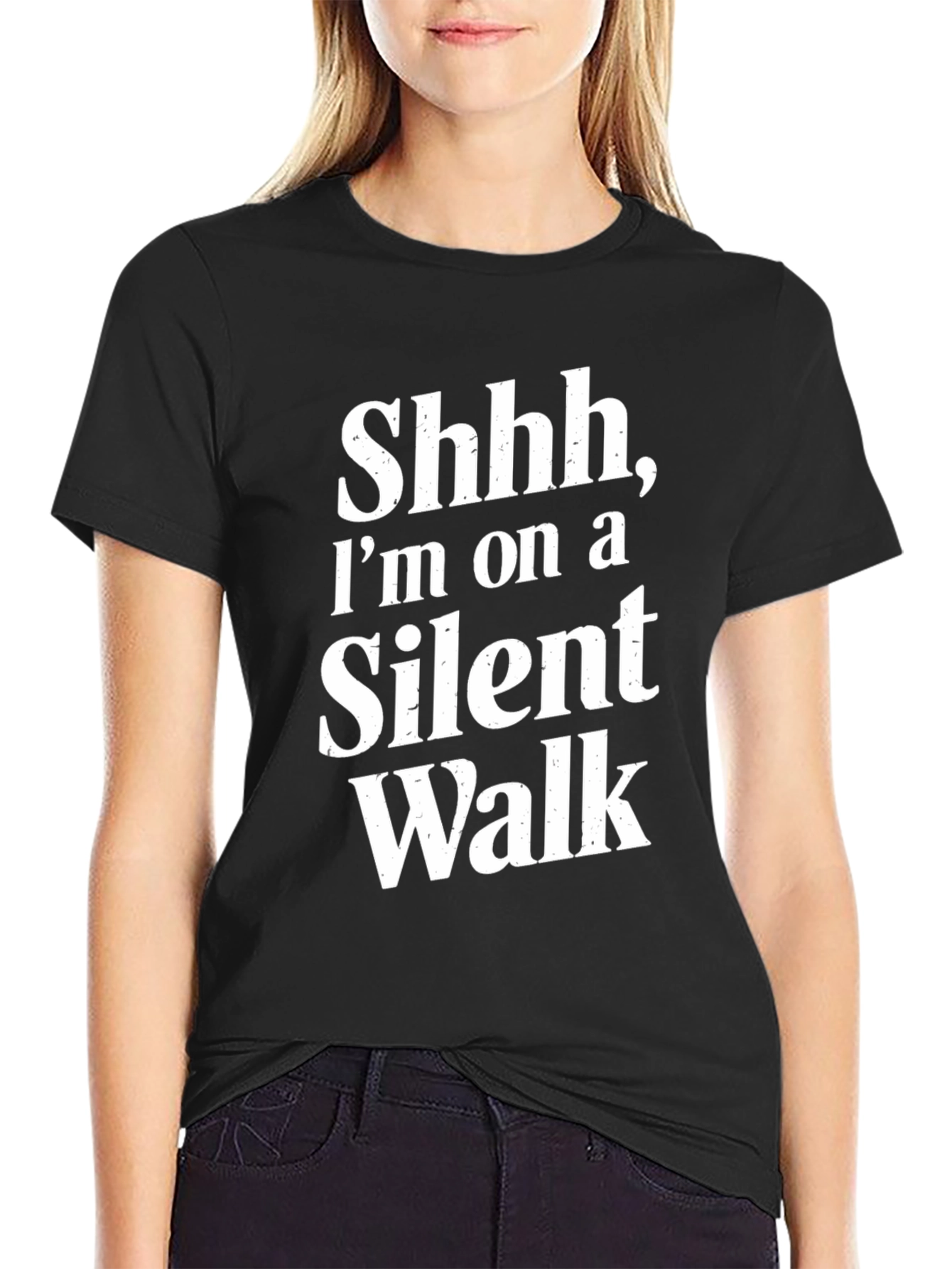 Silent Walk T-Shirt - Funny Graphic Tee