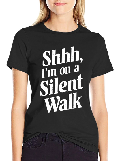 Silent Walk T-Shirt - Funny Graphic Tee