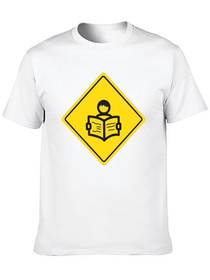 Caution: Reader Ahead - Novelty Graphic T-Shirt