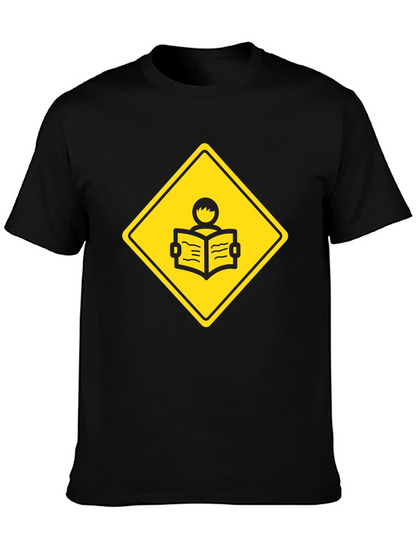 Caution: Reader Ahead - Novelty Graphic T-Shirt