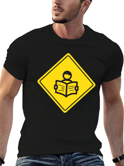 Caution: Reader Ahead - Novelty Graphic T-Shirt
