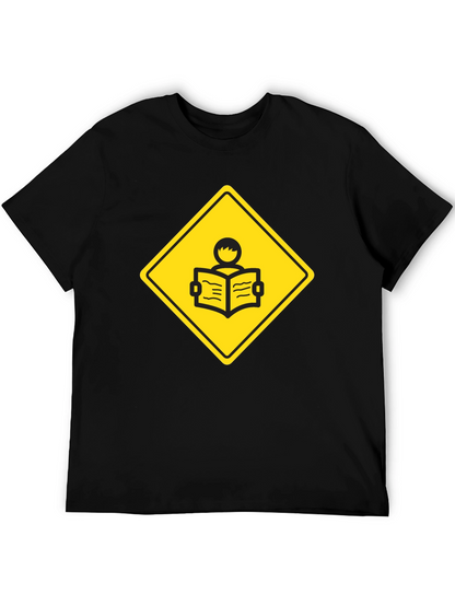 Caution: Reader Ahead - Novelty Graphic T-Shirt