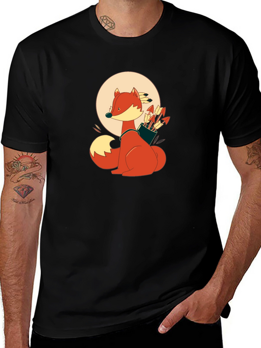 Fox Archer Black T-Shirt - Unique Graphic Tee
