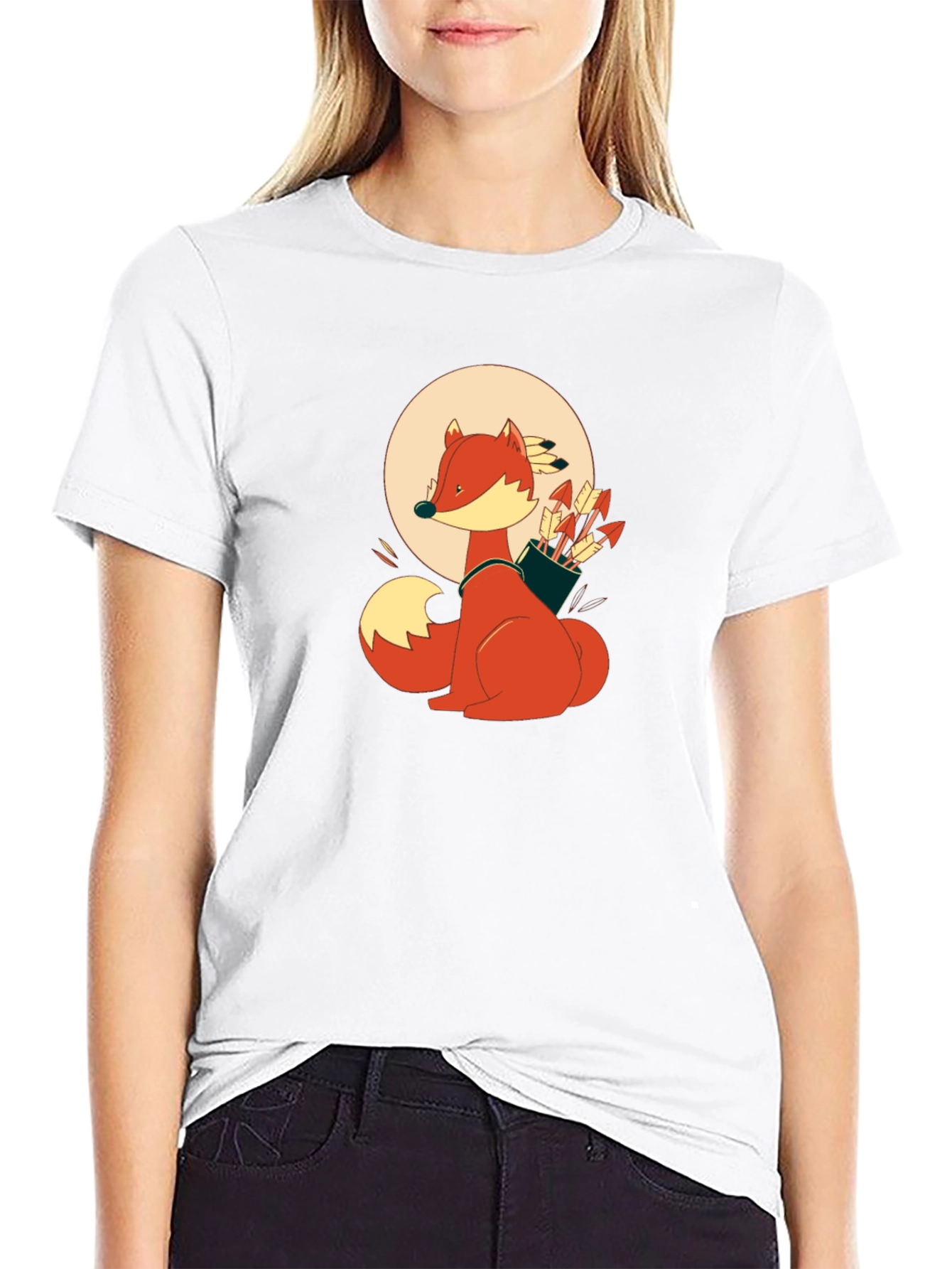 Fox Archer Black T-Shirt - Unique Graphic Tee