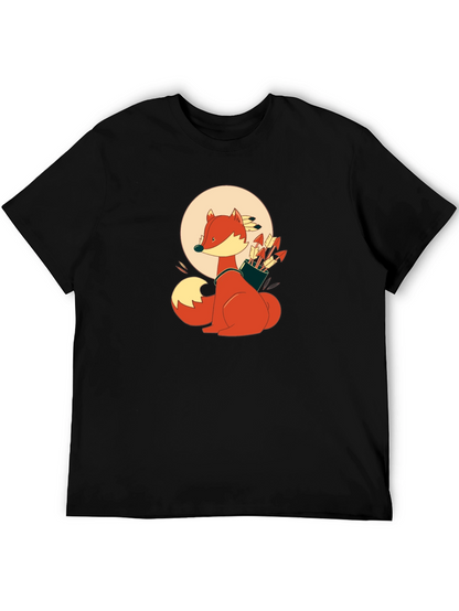 Fox Archer Black T-Shirt - Unique Graphic Tee