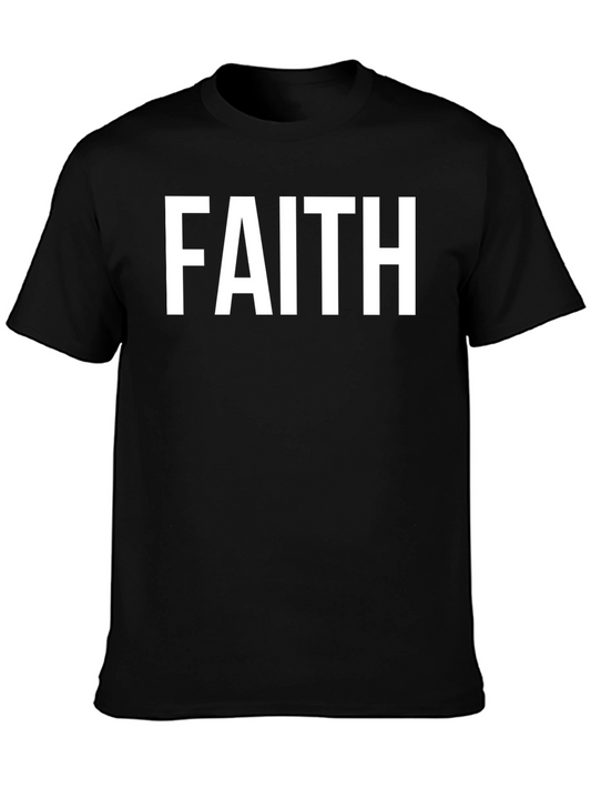 Faith Statement Graphic Tee - Classic Black