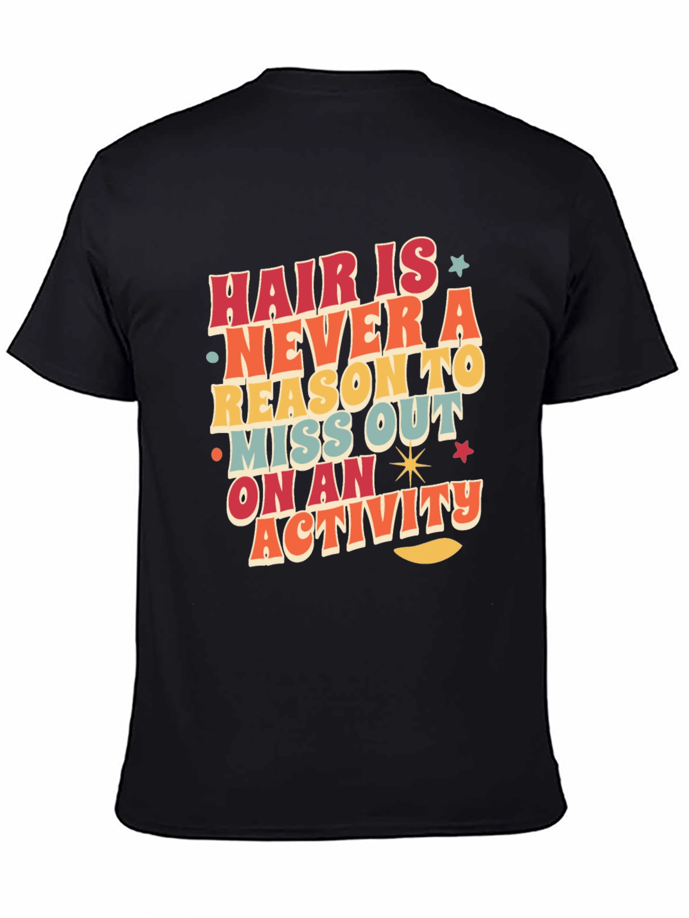 Retro Graphic Tee - Hair Is Never a Reason