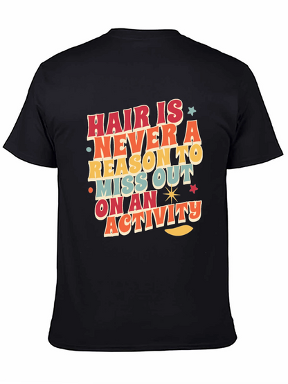 Retro Graphic Tee - Hair Is Never a Reason