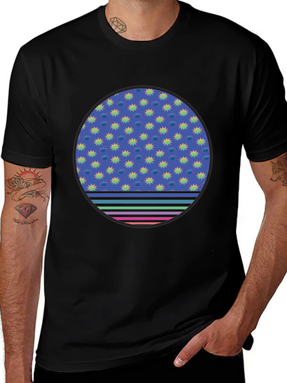 Retro Starburst Circle Graphic Tee