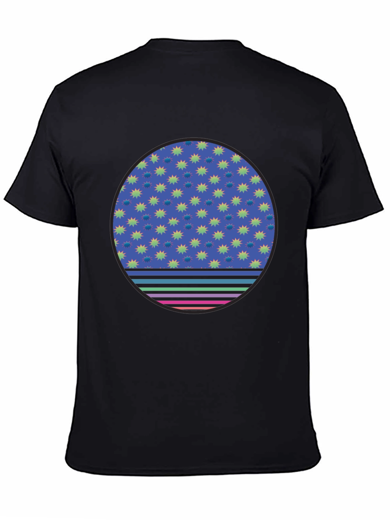 Retro Starburst Circle Graphic Tee