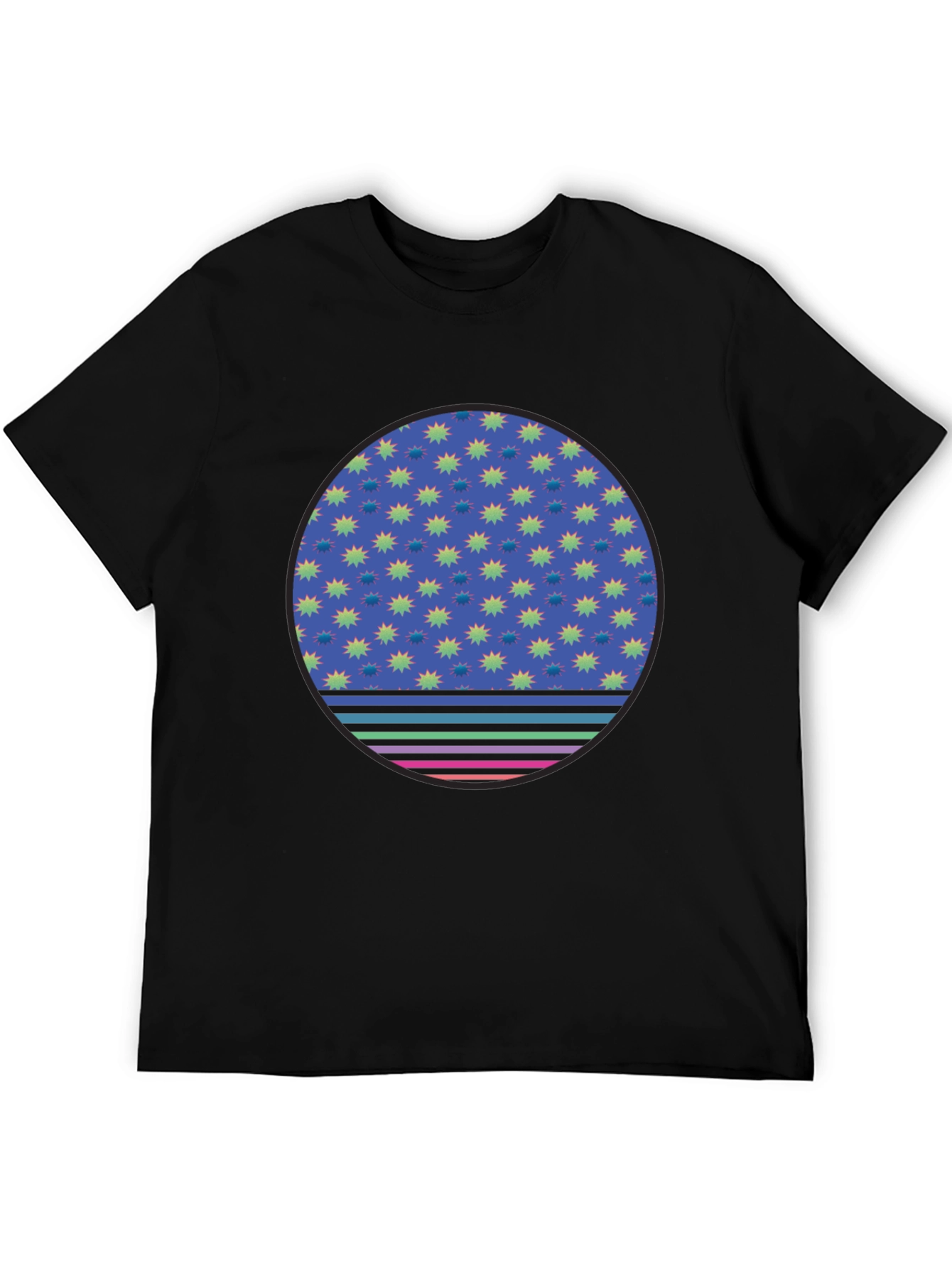 Retro Starburst Circle Graphic Tee