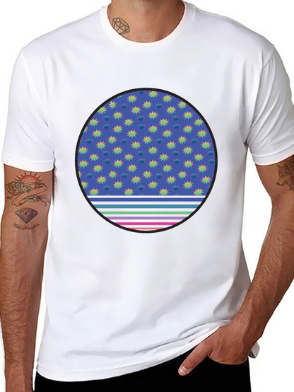 Retro Starburst Circle Graphic Tee