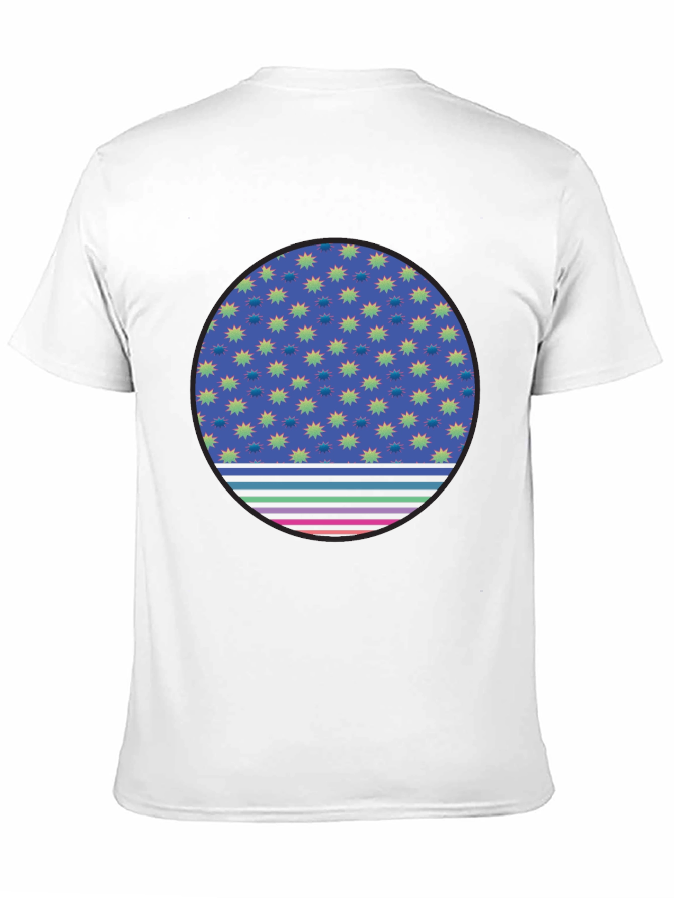 Retro Starburst Circle Graphic Tee