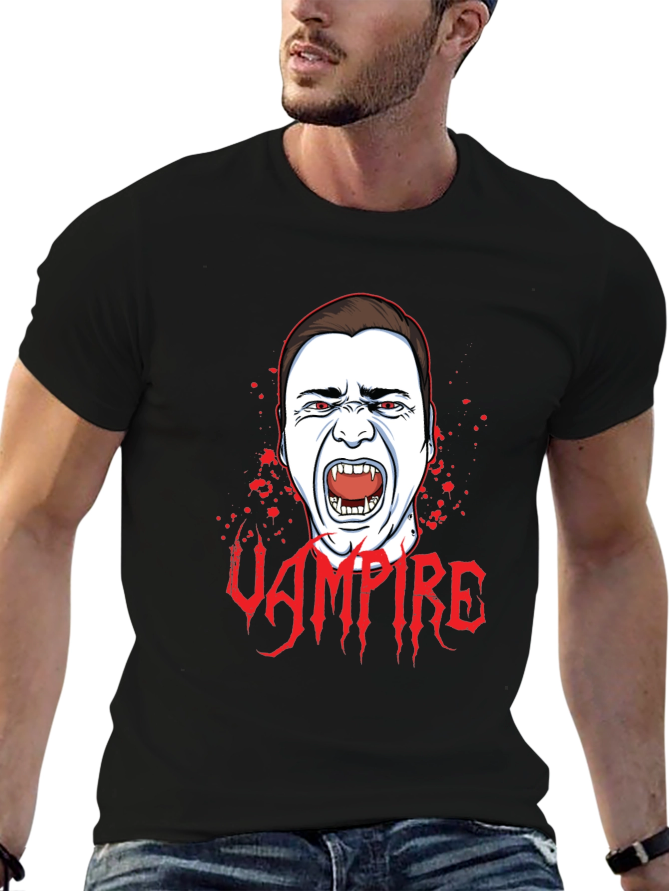 Vampire Graphic T-Shirt - Halloween Ready!