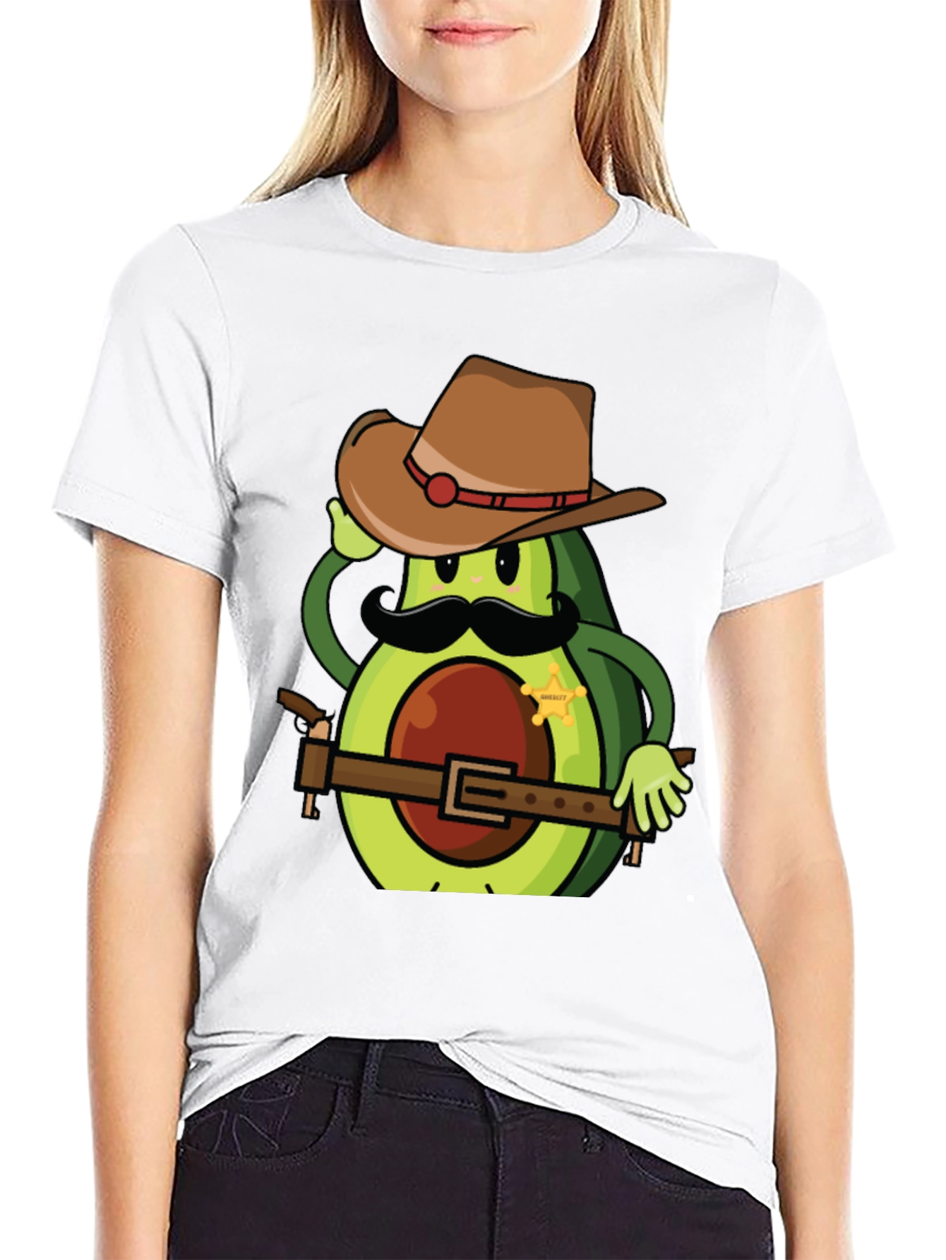 Funny Avocado Sheriff T-Shirt