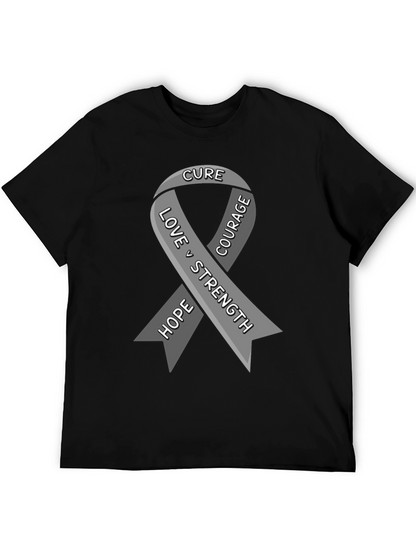 Ribbon Awareness Graphic Tee - Hope Love Strength