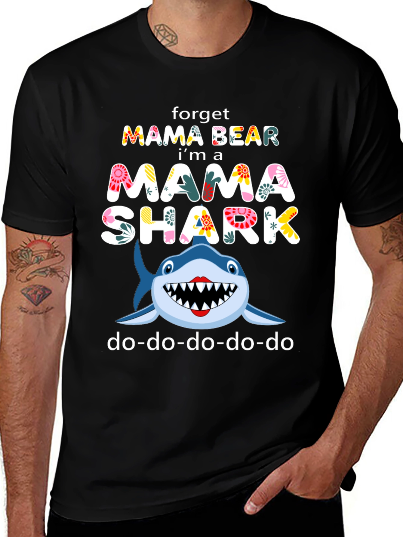 Mama Shark T-Shirt - Forget Mama Bear