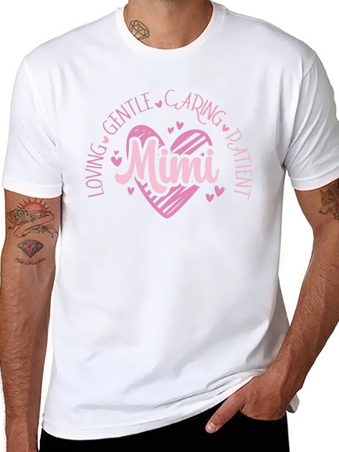 Loving Mimi Heart Graphic T-Shirt