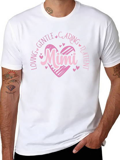 Loving Mimi Heart Graphic T-Shirt
