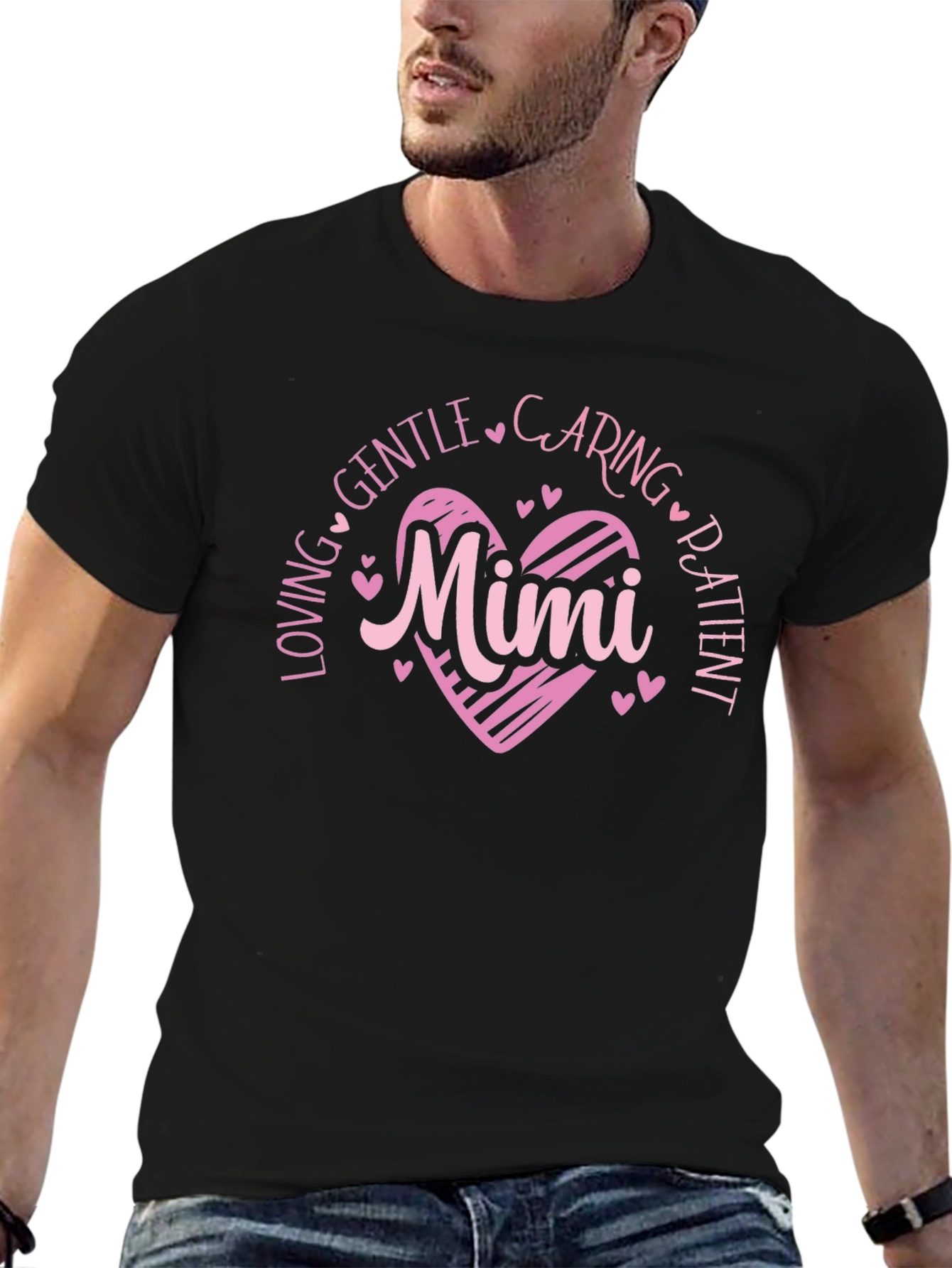 Loving Mimi Heart Graphic T-Shirt