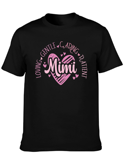 Loving Mimi Heart Graphic T-Shirt