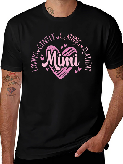 Loving Mimi Heart Graphic T-Shirt