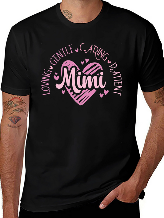 Loving Mimi Heart Graphic T-Shirt