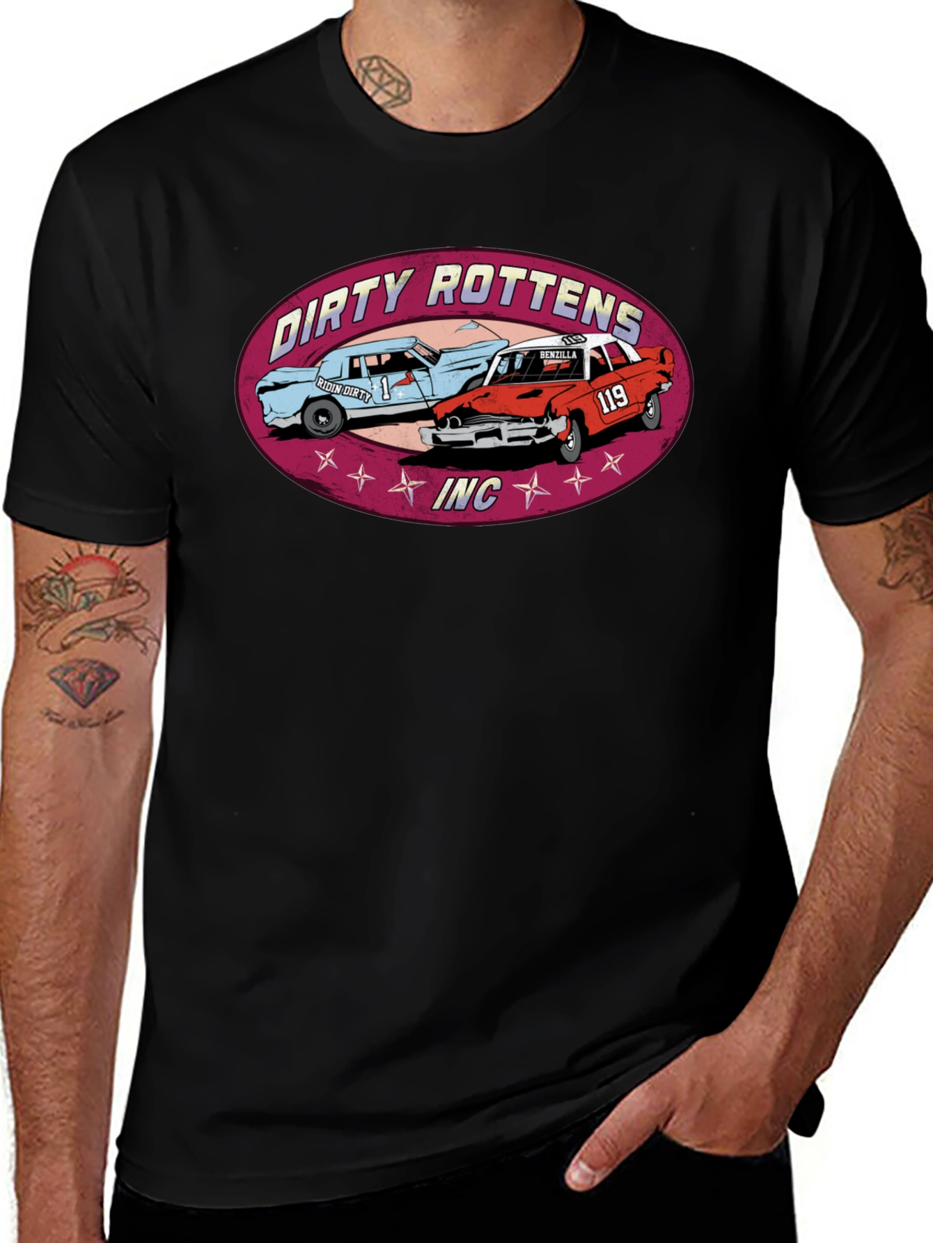 Dirty Rottens INC. Car T-Shirt