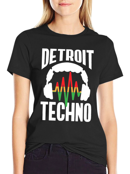 Detroit Techno Graphic Tee - Music Lover T-Shirt