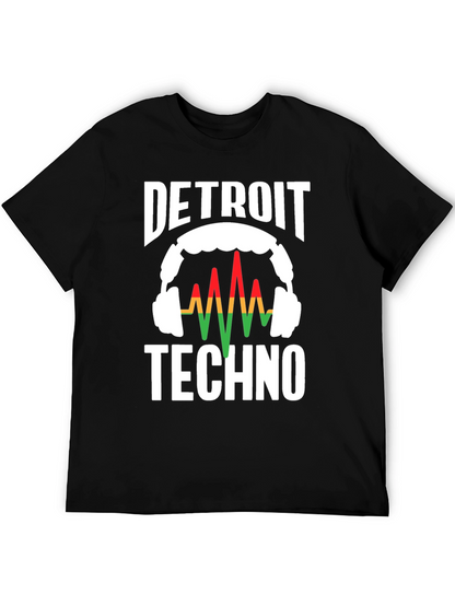 Detroit Techno Graphic Tee - Music Lover T-Shirt