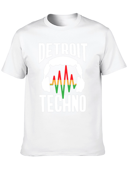 Detroit Techno Graphic Tee - Music Lover T-Shirt