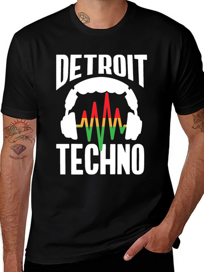 Detroit Techno Graphic Tee - Music Lover T-Shirt