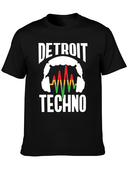 Detroit Techno Graphic Tee - Music Lover T-Shirt