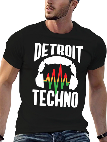 Detroit Techno Graphic Tee - Music Lover T-Shirt