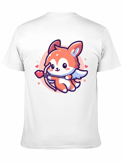Cute Fox Cupid Valentines Day T-Shirt